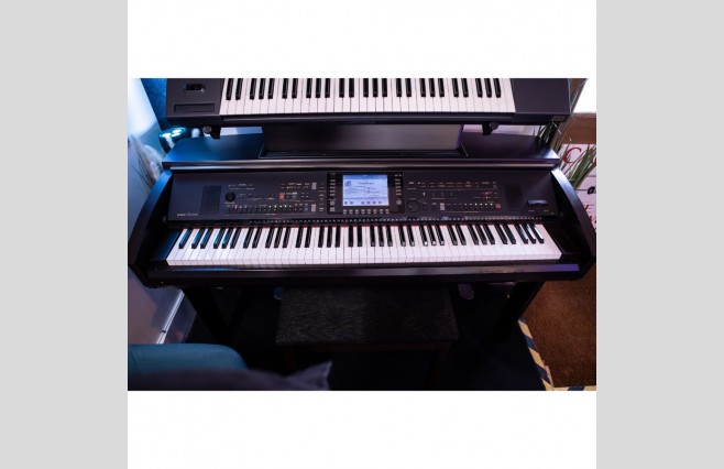 Used Yamaha CVP307 Satin Rosewood Digital Piano Complete Package (SN:GBRCLZ01012) - Image 1